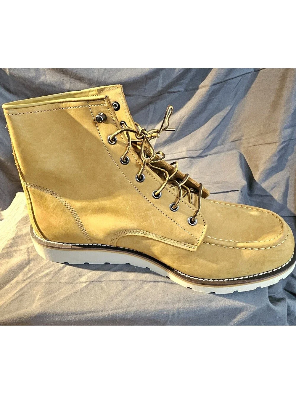 Mens Classic CARHARTT 6-Inch Moc Toe Wedge BOOTS SIZE 14 NEW